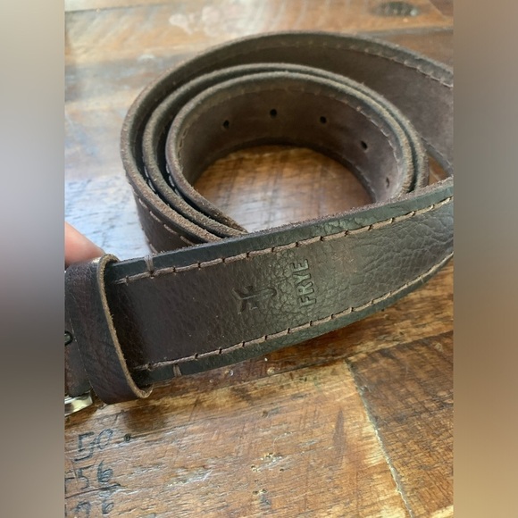 Frye Other - Frye Men’s Genuine Leather Adjustable Belt w/ Metal Buckle size 38